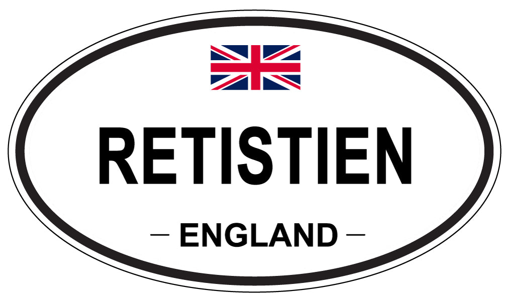 RETISTIEN, England - Oval Magnet