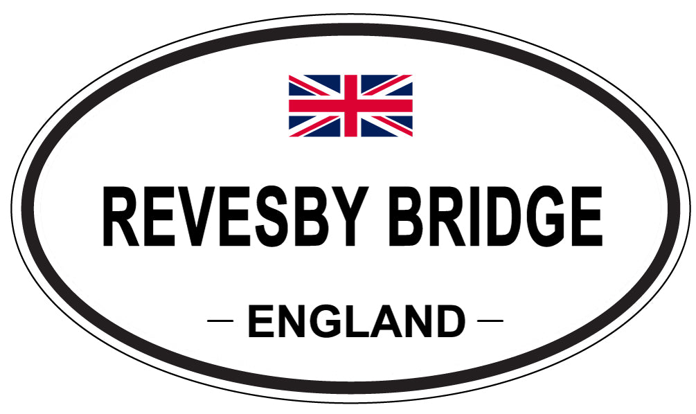 REVESBY BRIDGE, England - Oval Magnet