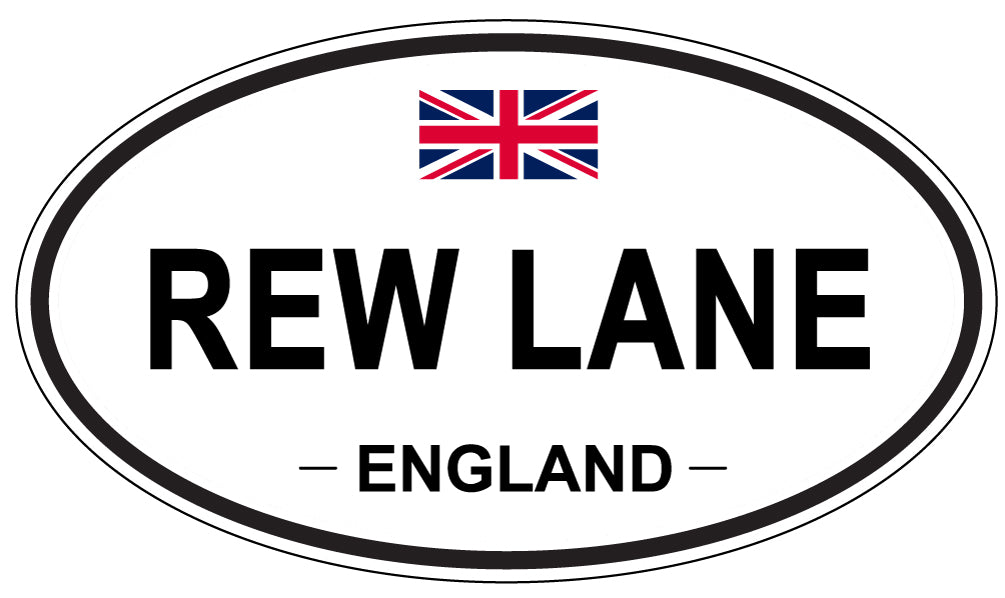 REW LANE, England - Oval Magnet