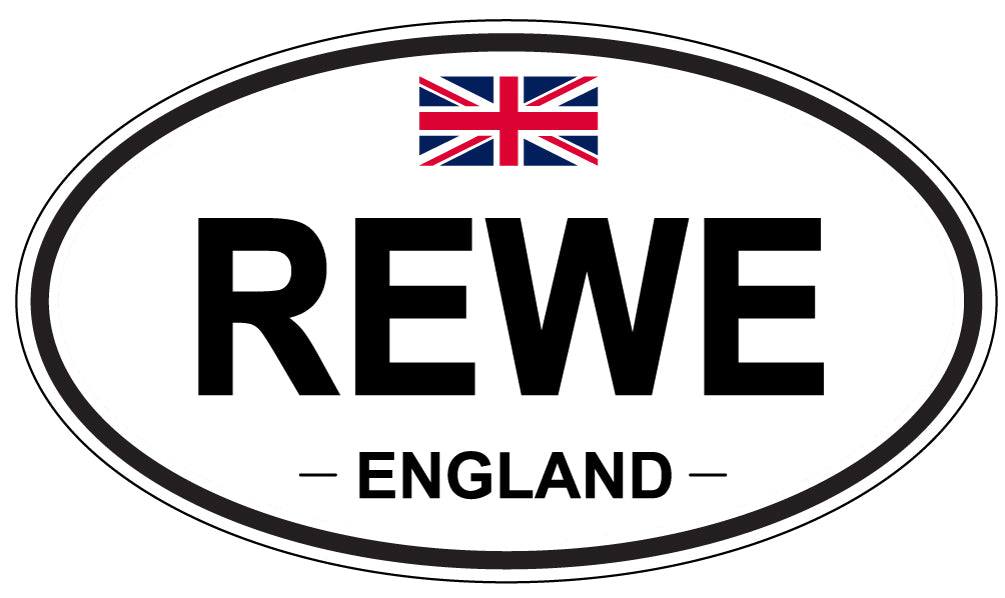 REWE, England - Oval Magnet