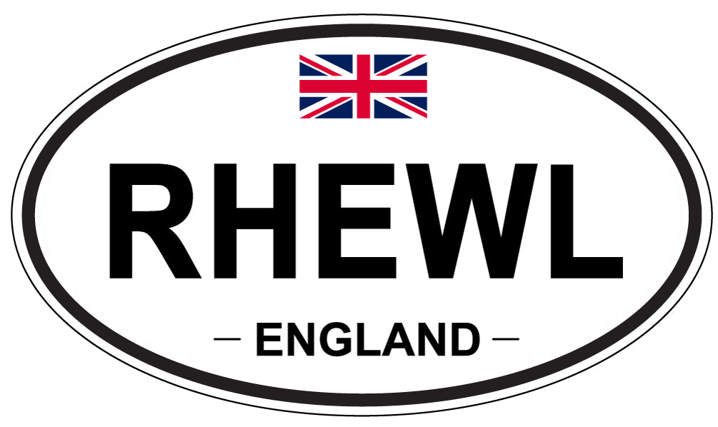RHEWL, England - Oval Magnet