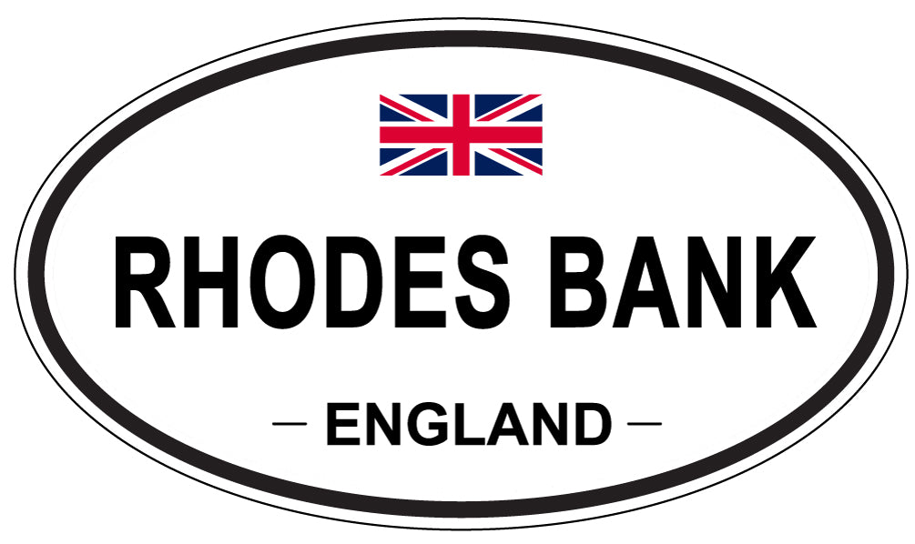 RHODES BANK, England - Oval Magnet
