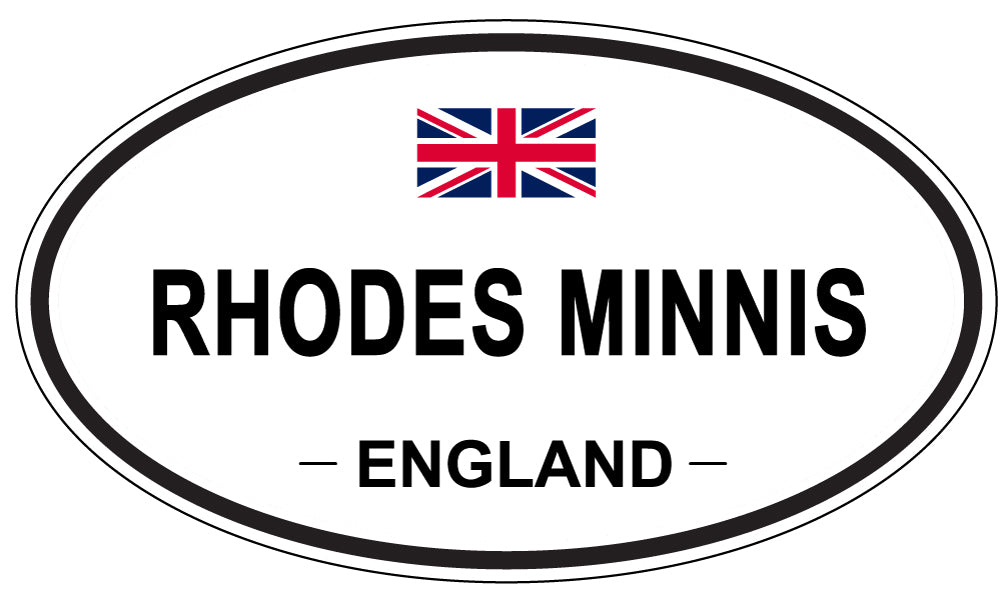 RHODES MINNIS, England - Oval Magnet