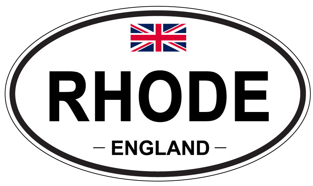 RHODE, England - Oval Magnet