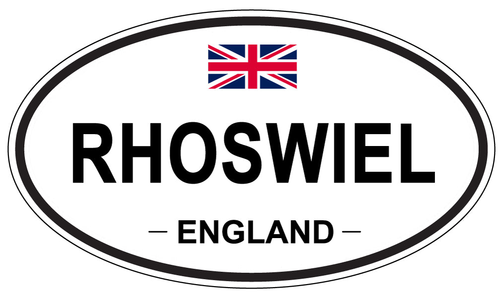RHOSWIEL, England - Oval Magnet