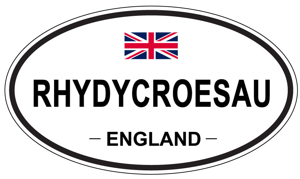 RHYDYCROESAU, England - Oval Magnet