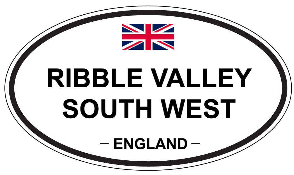 RIBBLE VALLEY SOUTH WEST, England - Oval Magnet