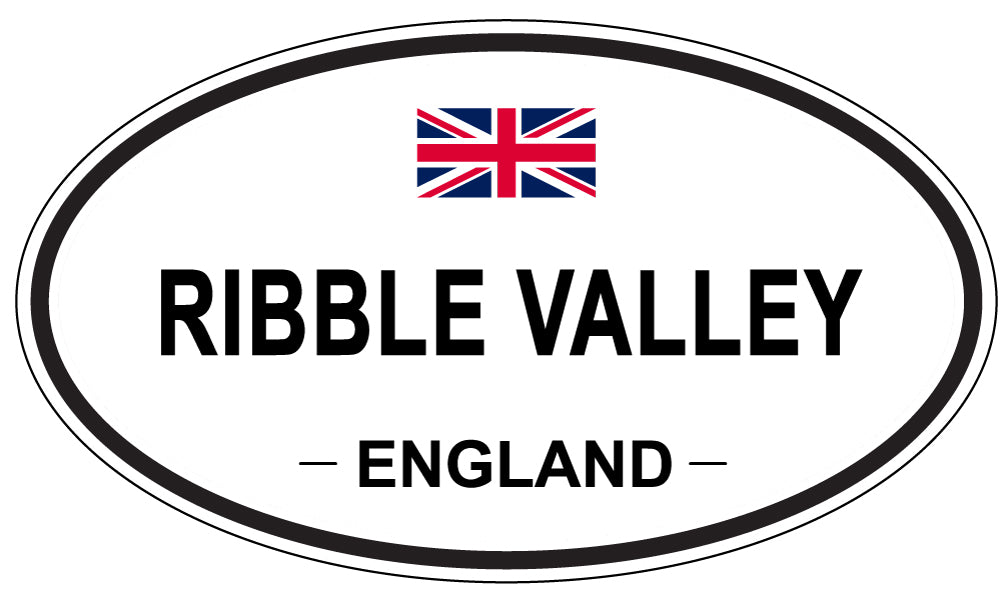 RIBBLE VALLEY, England - Oval Magnet
