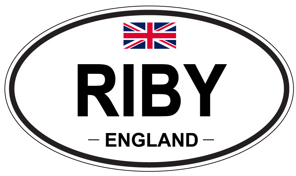 RIBY, England - Oval Magnet