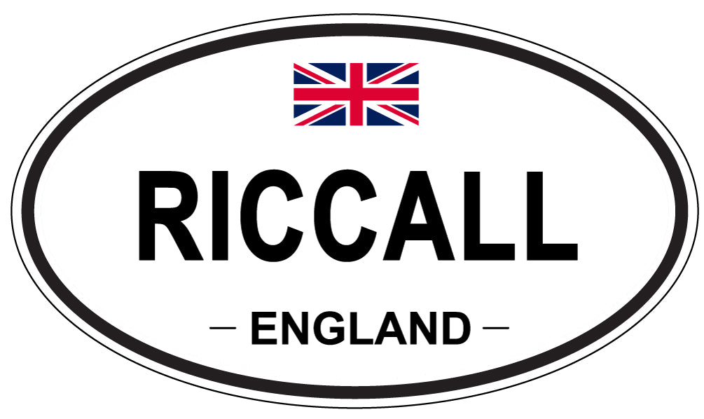 RICCALL, England - Oval Magnet