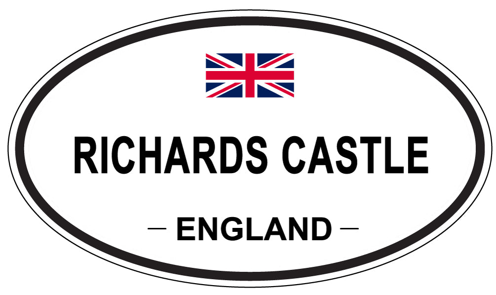 RICHARDS CASTLE, England - Oval Magnet