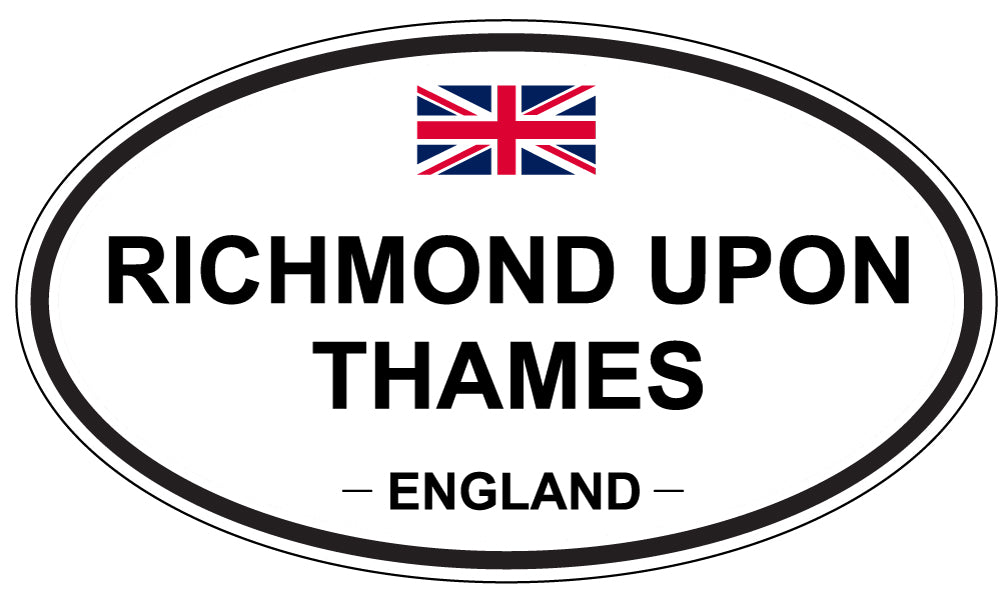 RICHMOND UPON THAMES, England - Oval Magnet