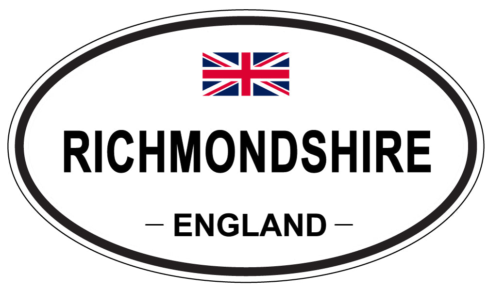 RICHMONDSHIRE, England - Oval Magnet