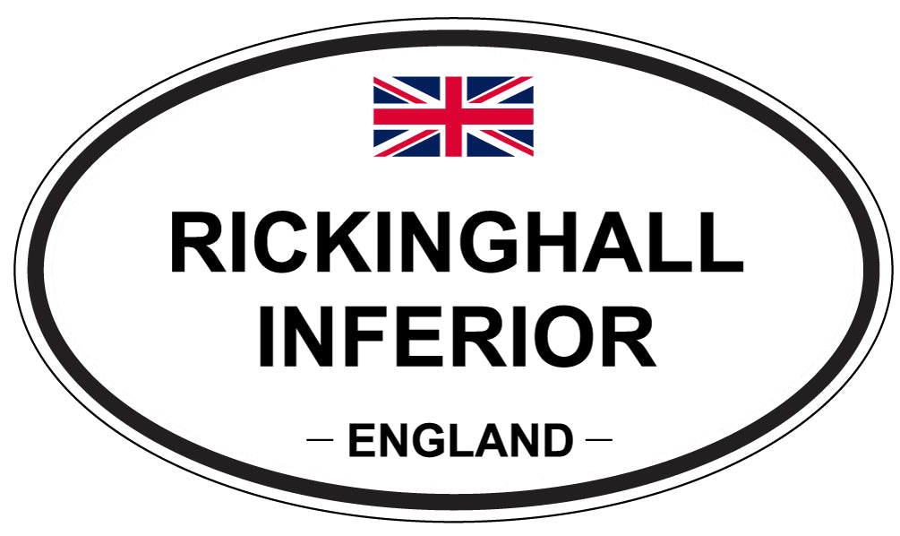 RICKINGHALL INFERIOR, England - Oval Magnet
