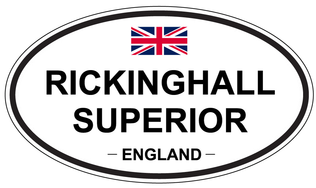RICKINGHALL SUPERIOR, England - Oval Magnet