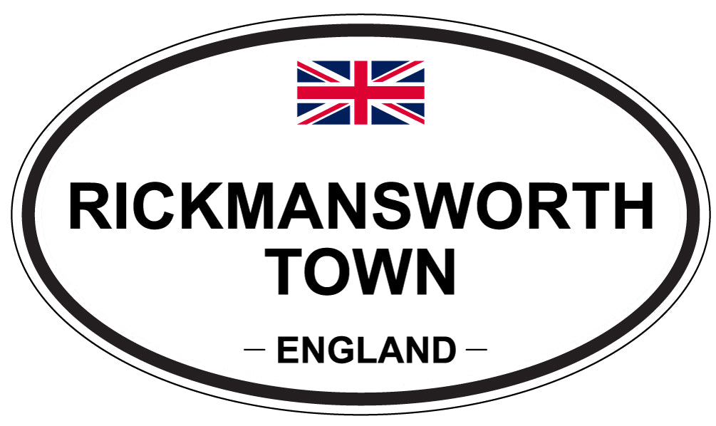 RICKMANSWORTH TOWN, England - Oval Magnet