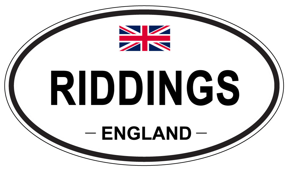 RIDDINGS, England - Oval Magnet