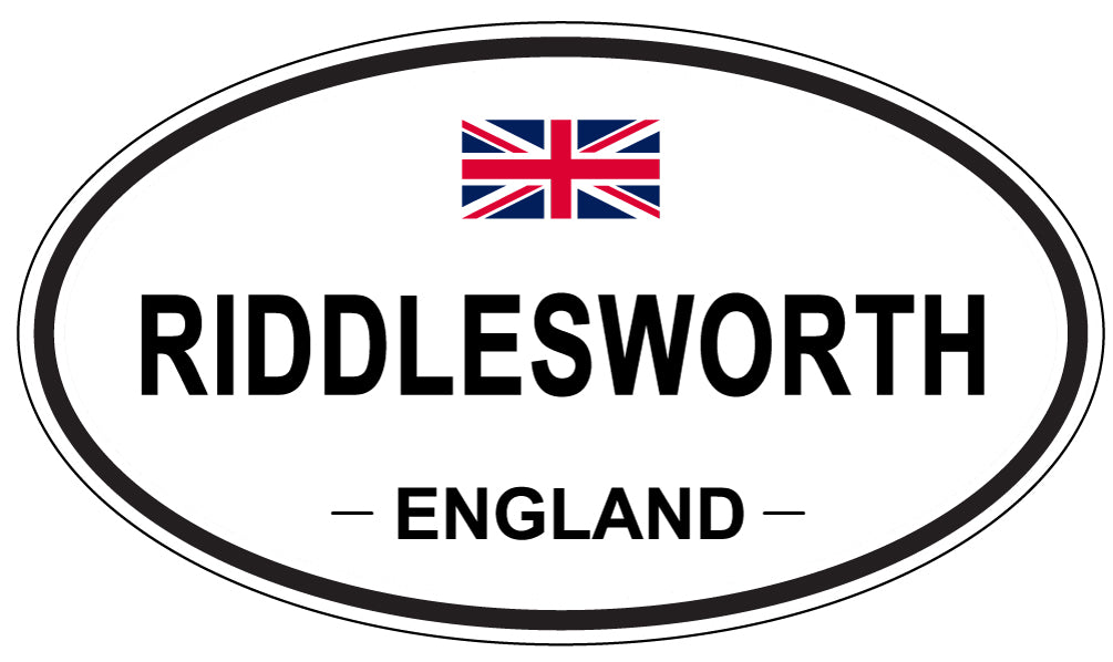 RIDDLESWORTH, ENGLAND - Oval Sticker