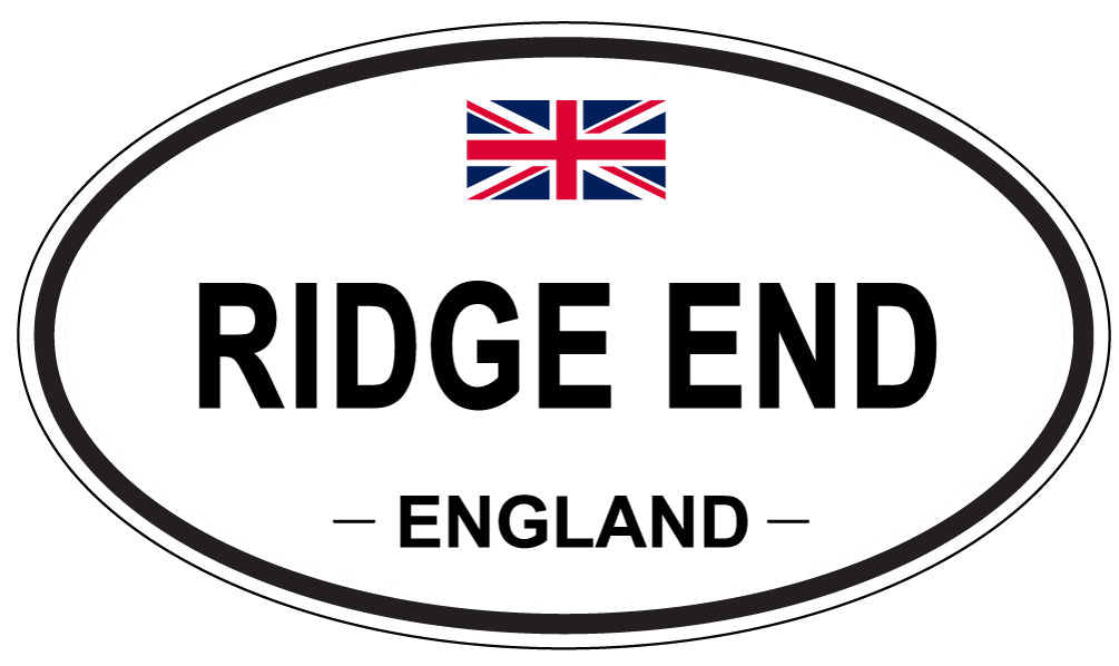 RIDGE END, England - Oval Magnet