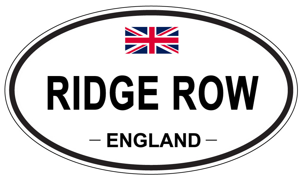 RIDGE ROW, England - Oval Magnet
