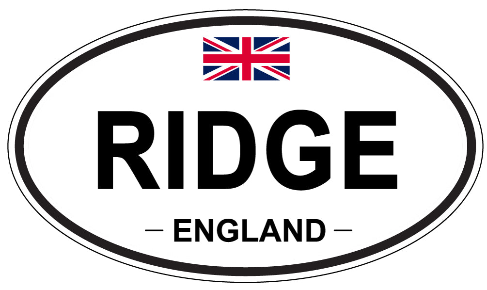 RIDGE, England - Oval Magnet