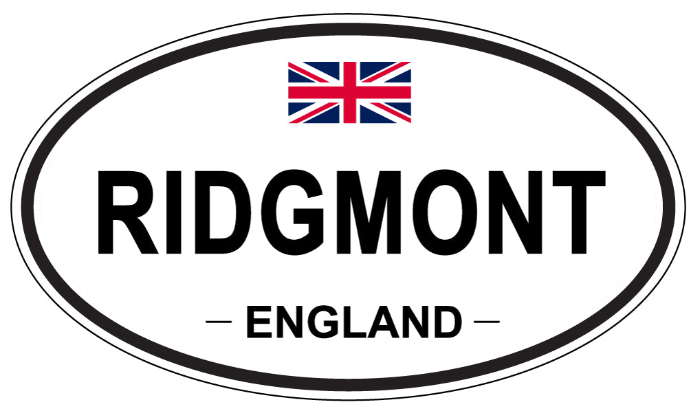RIDGMONT, England - Oval Magnet