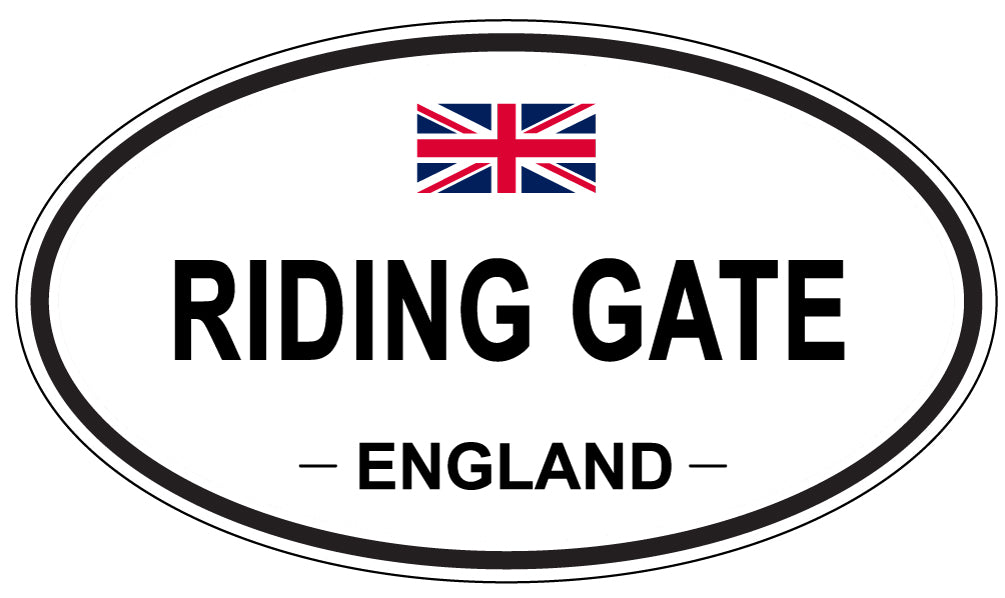 RIDING GATE, England - Oval Magnet