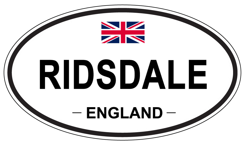 RIDSDALE, ENGLAND - Oval Sticker