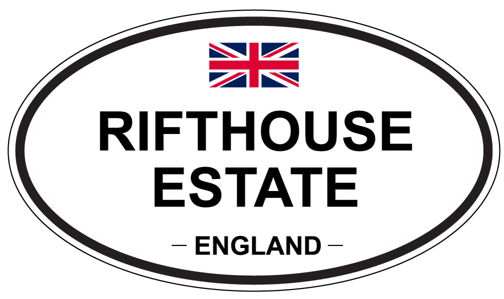 RIFTHOUSE ESTATE, England - Oval Magnet