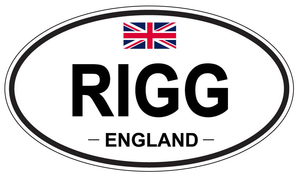RIGG, England - Oval Magnet