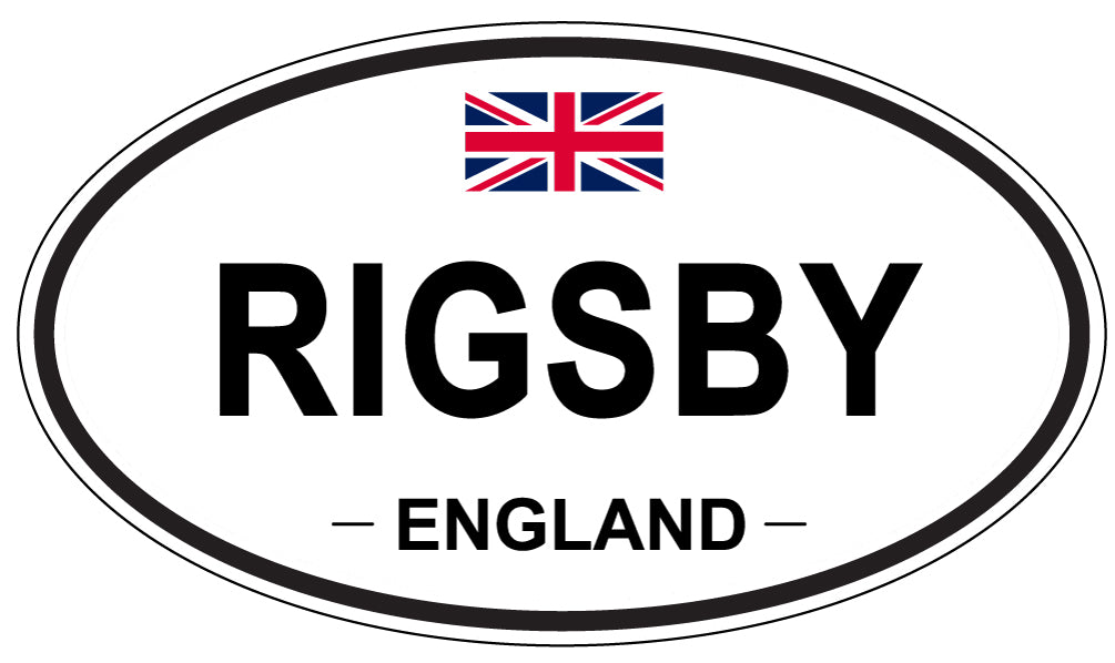 RIGSBY, England - Oval Magnet