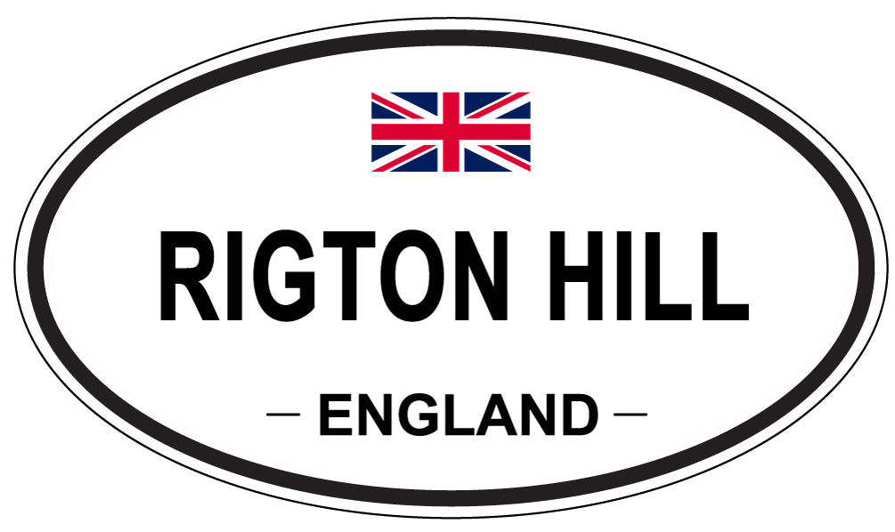 RIGTON HILL, England - Oval Magnet