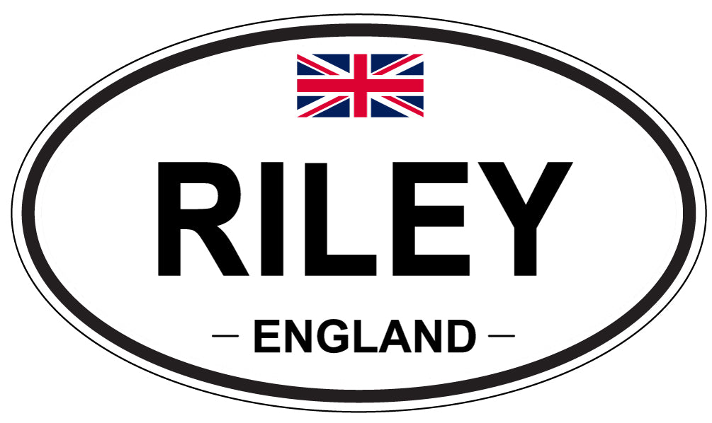 RILEY, England - Oval Magnet
