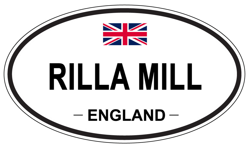 RILLA MILL, England - Oval Magnet