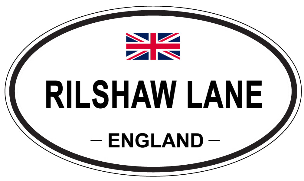 RILSHAW LANE, England - Oval Magnet