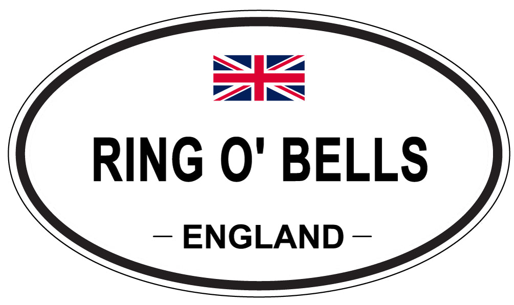 RING O' BELLS, England - Oval Magnet