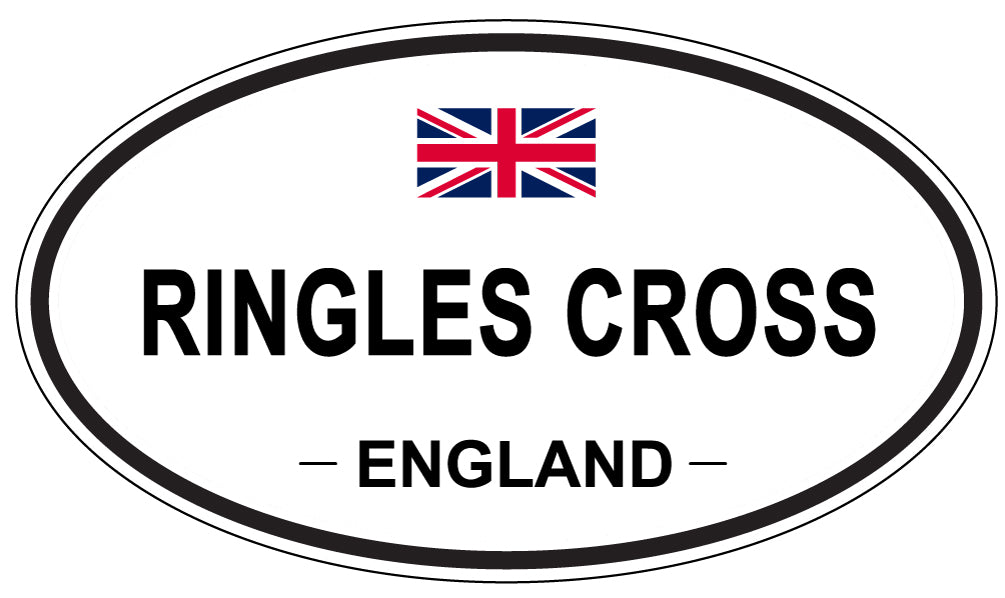 RINGLES CROSS, England - Oval Magnet
