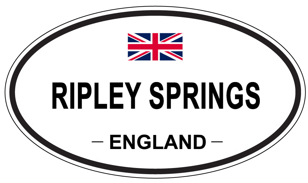 RIPLEY SPRINGS, ENGLAND - Oval Sticker