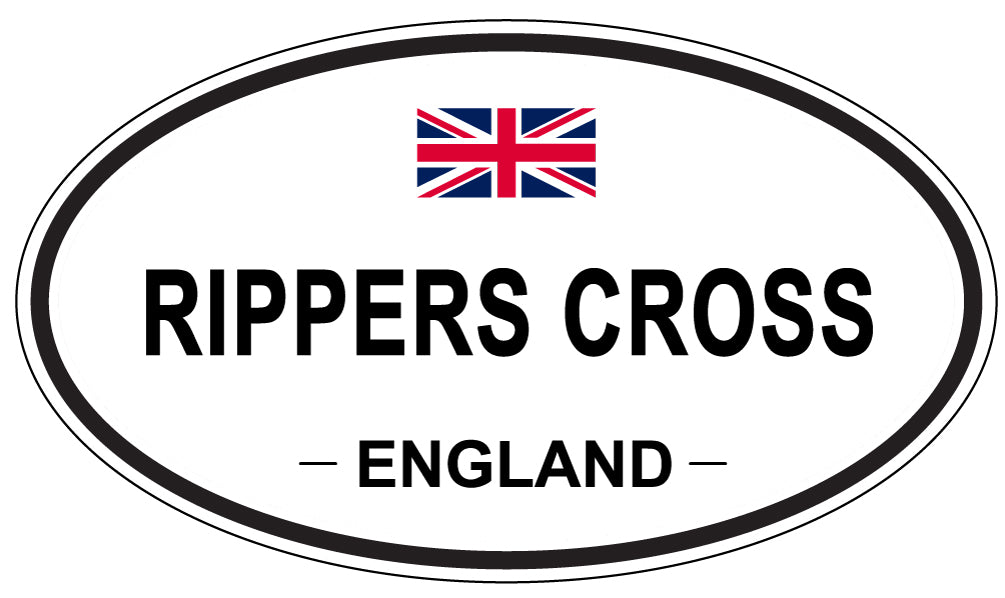 RIPPERS CROSS, England - Oval Magnet