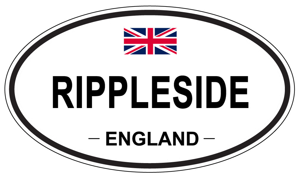 RIPPLESIDE, ENGLAND - Oval Sticker