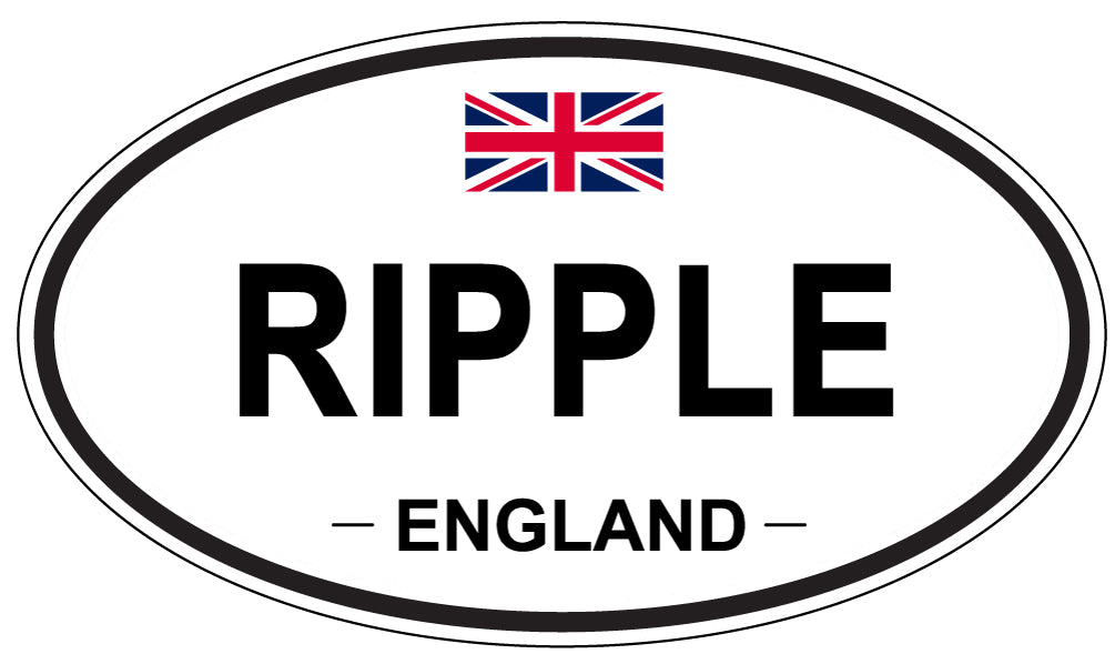 RIPPLE, England - Oval Magnet