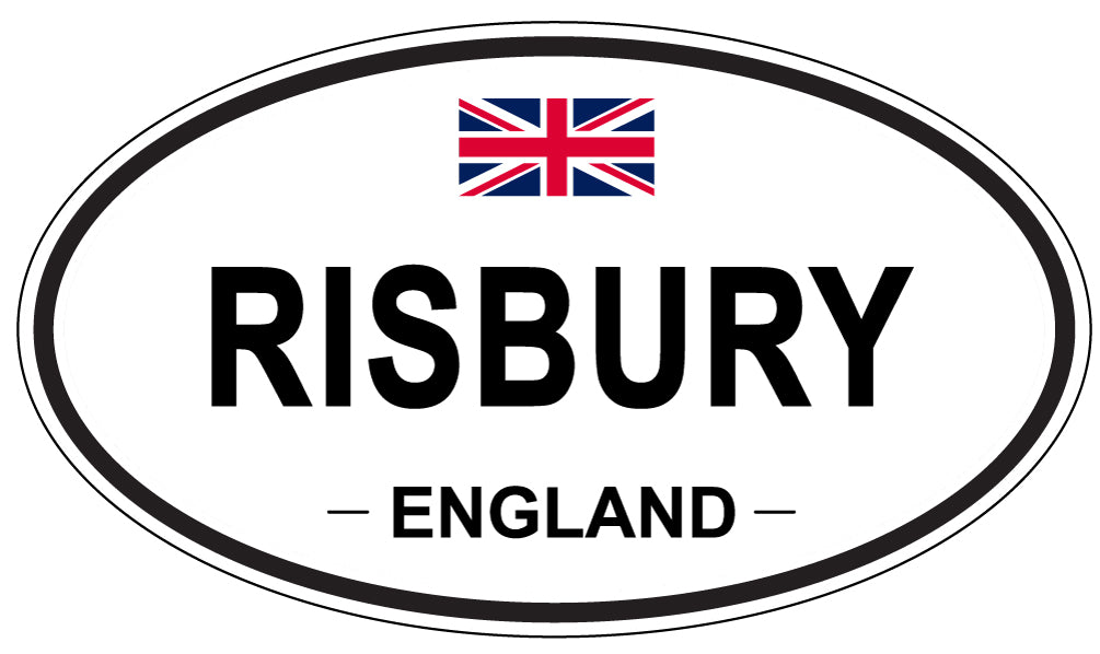 RISBURY, England - Oval Magnet