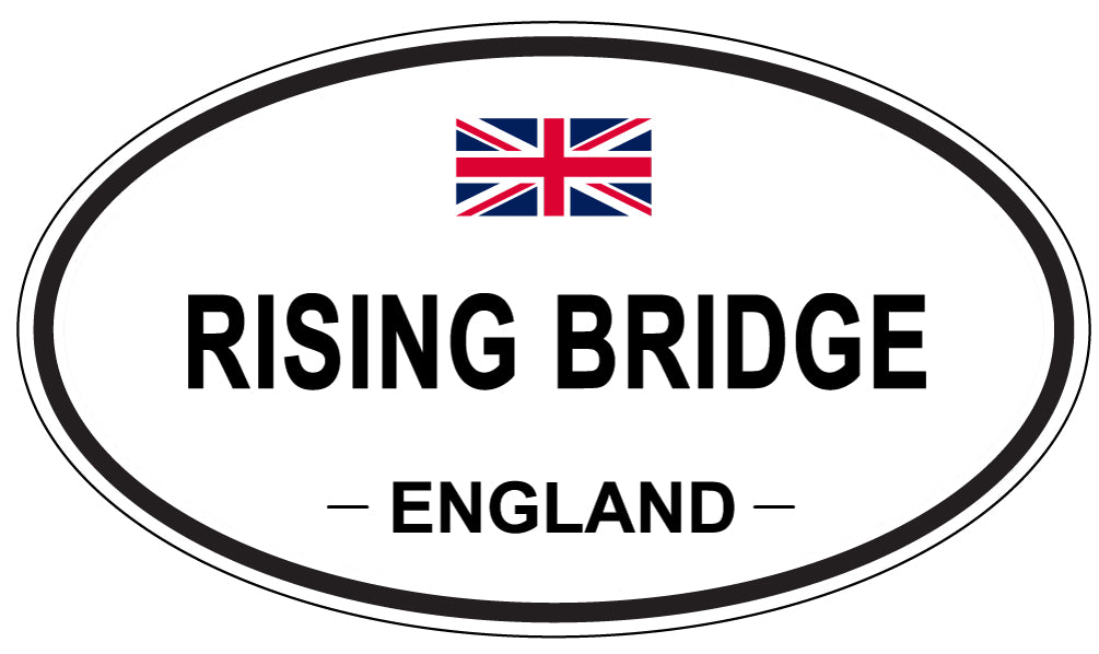 RISING BRIDGE, England - Oval Magnet