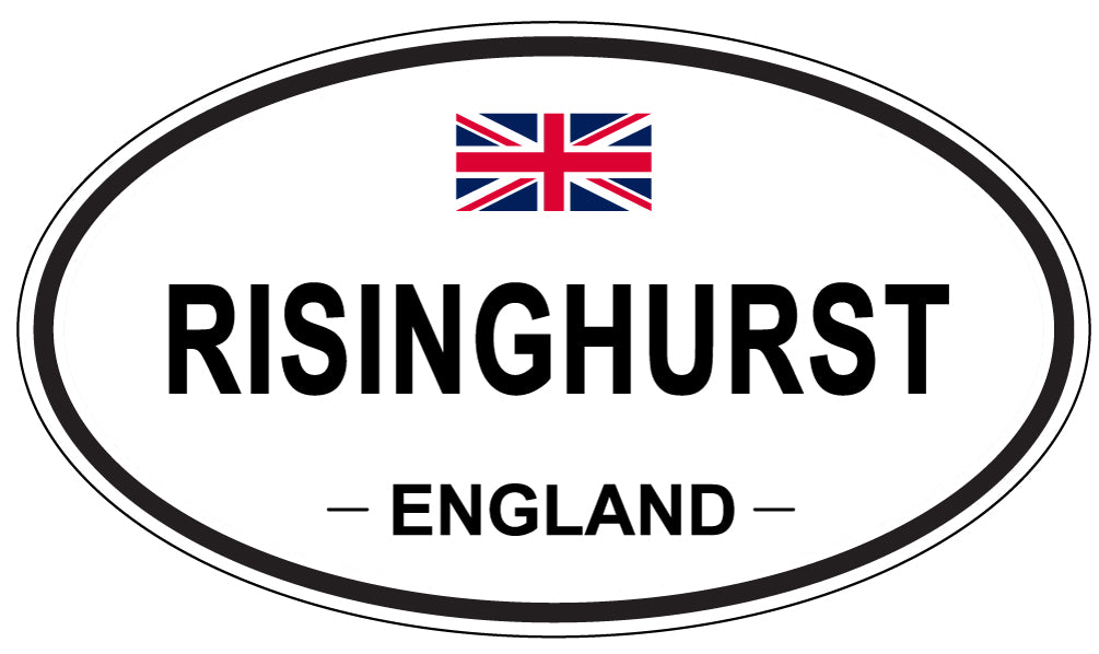 RISINGHURST, England - Oval Magnet