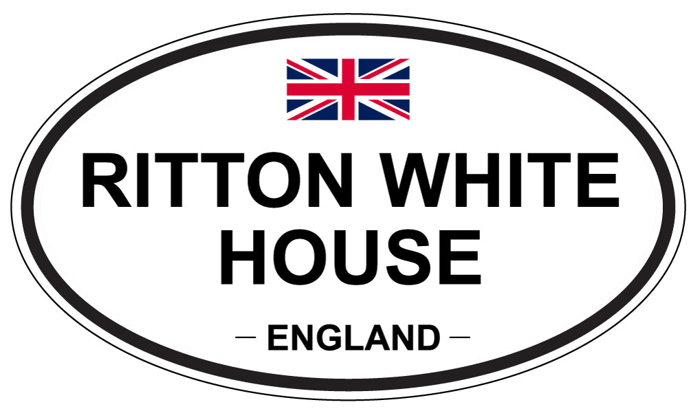 RITTON WHITE HOUSE, England - Oval Magnet