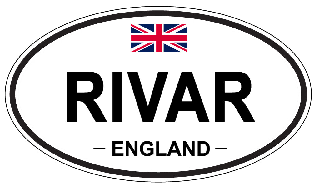 RIVAR, England - Oval Magnet