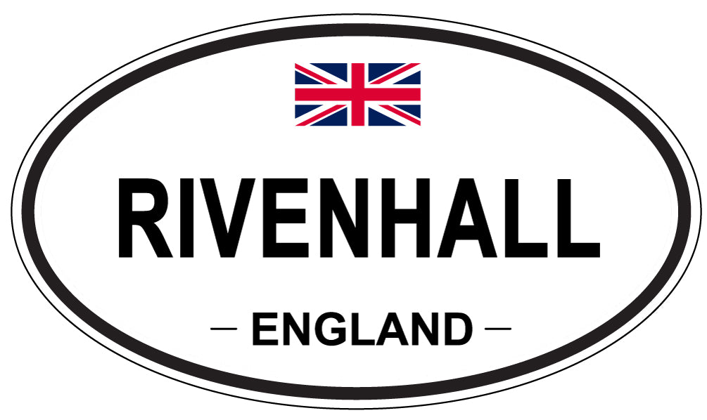 RIVENHALL, ENGLAND - Oval Sticker