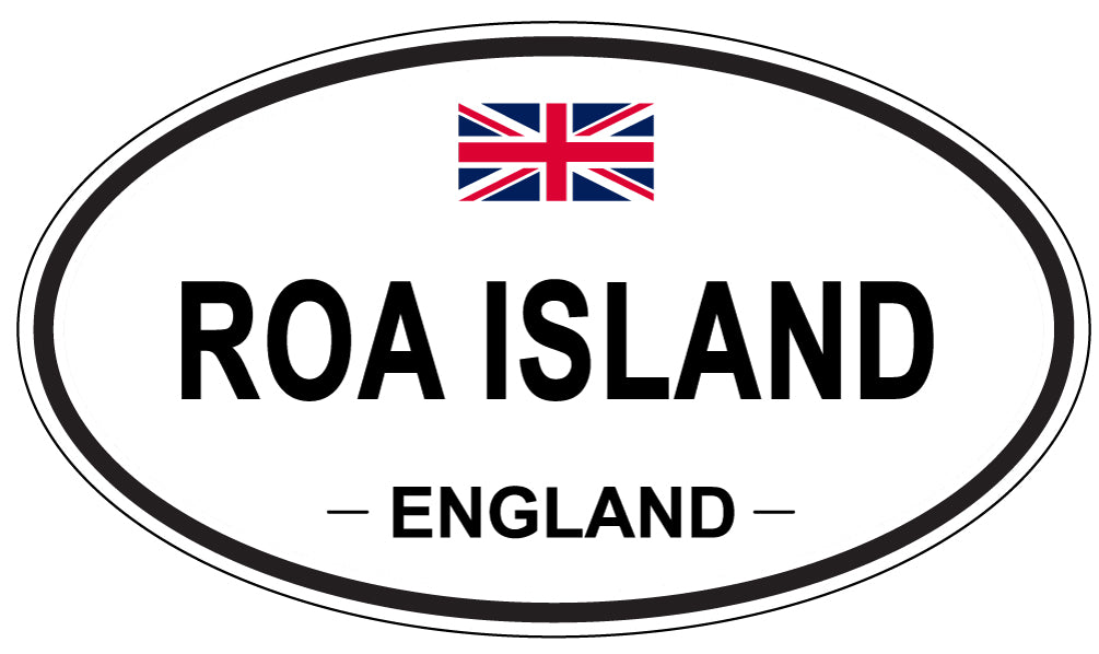 ROA ISLAND, England - Oval Magnet