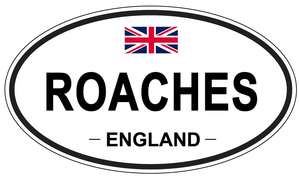 ROACHES, England - Oval Magnet