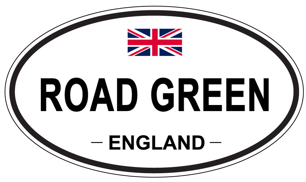 ROAD GREEN, England - Oval Magnet